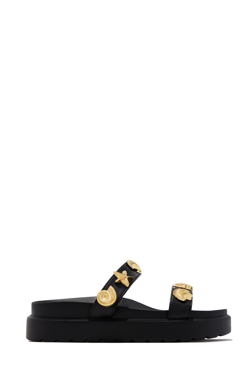 Shoreline Chunky Slip On Sandals - Black
