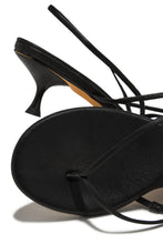 Load image into Gallery viewer, Elodie Slingback Kitten Heels - Black
