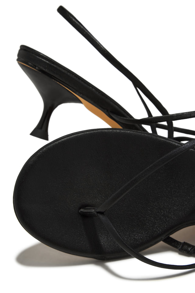 Load image into Gallery viewer, Elodie Slingback Kitten Heels - Black
