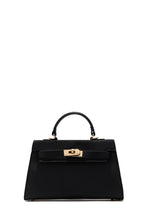 Load image into Gallery viewer, Nixie Structured Top Handle Mini Bag - Black
