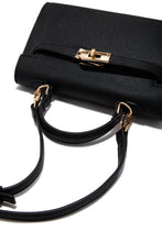Load image into Gallery viewer, Nixie Structured Top Handle Mini Bag - Black

