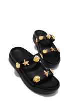 Load image into Gallery viewer, Shoreline Chunky Slip On Sandals - Black
