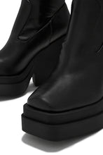 Load image into Gallery viewer, Aleksandra Block Heel Platform Ankle Boots - Black

