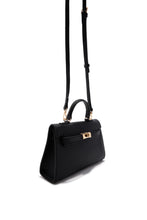 Load image into Gallery viewer, Nixie Structured Top Handle Mini Bag - Black
