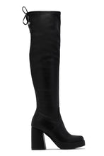 Load image into Gallery viewer, Ayanna Over The Knee Block Heel Boots - Black
