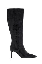 Load image into Gallery viewer, Chrissy Mid Heel Boots - Black

