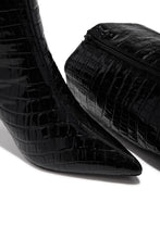 Load image into Gallery viewer, Chrissy Mid Heel Boots - Black
