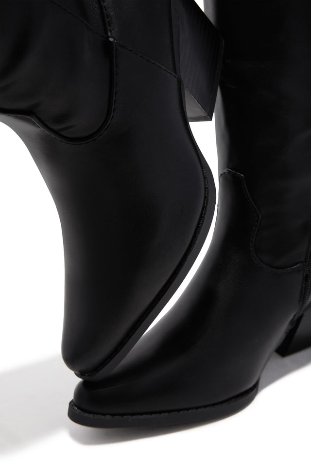 Load image into Gallery viewer, Festival Forever Cowgirl Boots - Black
