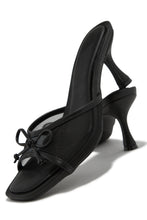 Load image into Gallery viewer, Eliza Mid Heel Mules - Black
