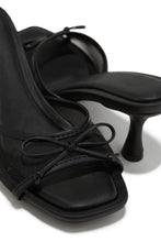Load image into Gallery viewer, Eliza Mid Heel Mules - Black
