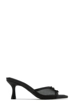 Load image into Gallery viewer, Eliza Mid Heel Mules - Black
