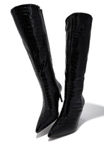 Load image into Gallery viewer, Chrissy Mid Heel Boots - Black
