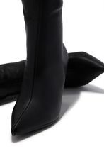 Load image into Gallery viewer, Kymmie Below The Knee Heel Boots - Black
