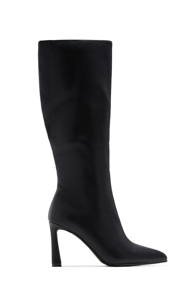 Load image into Gallery viewer, Kymmie Below The Knee Heel Boots - Black
