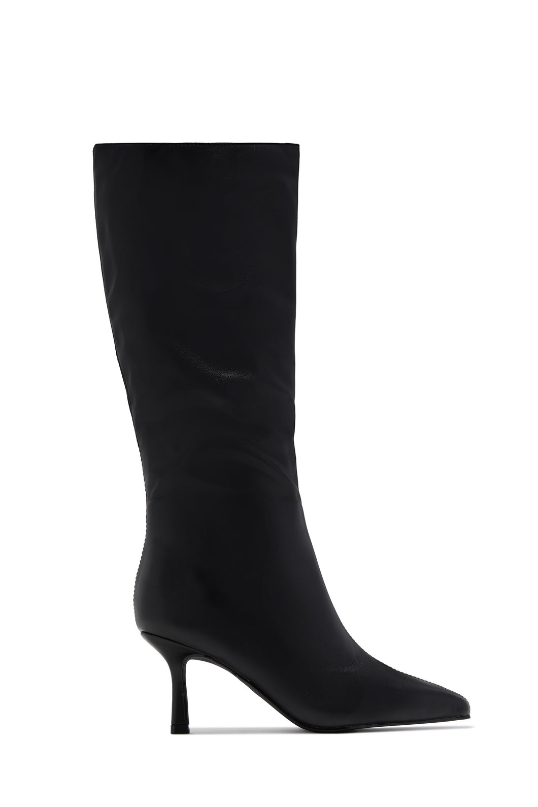 Jaylin Mid Heel Boots - Black