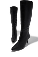 Load image into Gallery viewer, Jaylin Mid Heel Boots - Black
