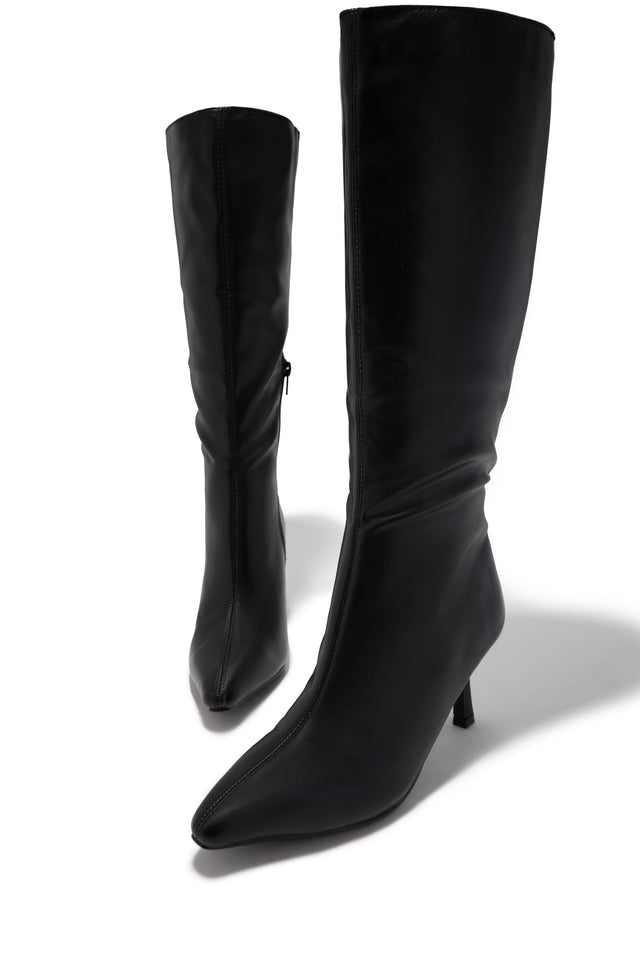 Load image into Gallery viewer, Jaylin Mid Heel Boots - Black
