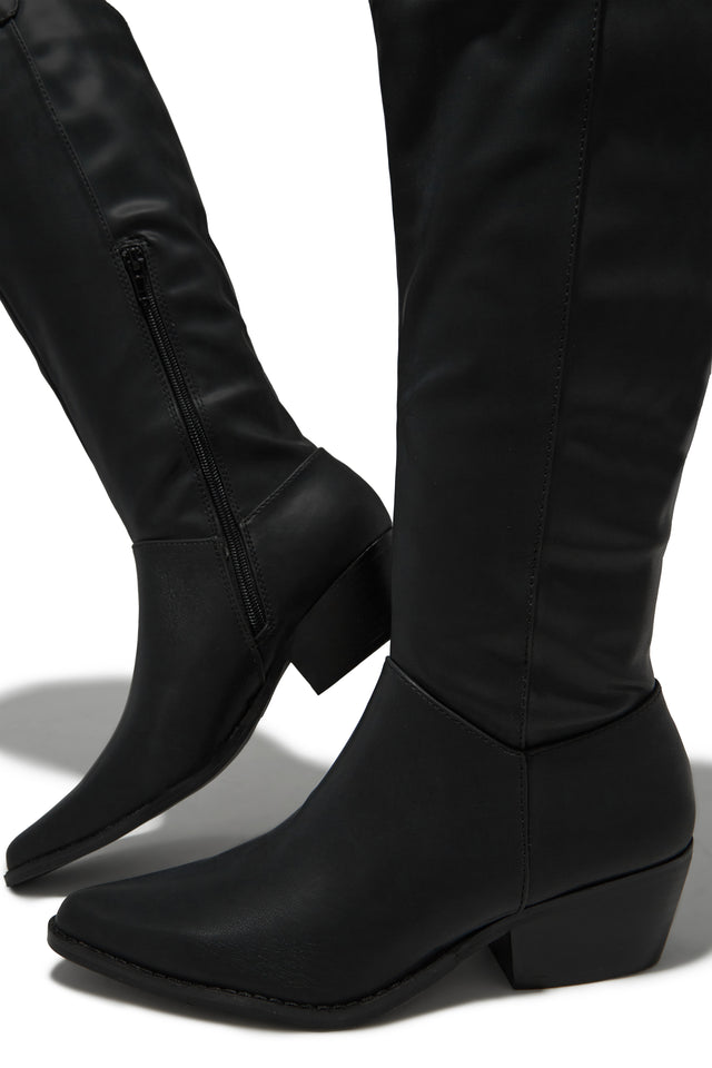 Load image into Gallery viewer, Dallas Western Cowgirl Boots - Black
