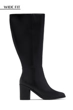 Load image into Gallery viewer, Draya Wide Fit Block Heel Boots - Black
