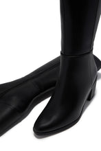 Load image into Gallery viewer, Draya Wide Fit Block Heel Boots - Black
