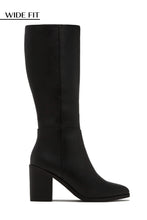 Load image into Gallery viewer, Draya Wide Fit Block Heel Boots - Black
