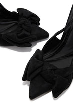 Load image into Gallery viewer, Kirstie Bow Slingback Pumps - Black
