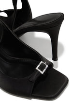 Load image into Gallery viewer, Ella Peep Toe Single Sole Heels - Black
