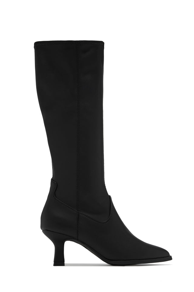 Load image into Gallery viewer, Roxanna Kitten Heel Boots - Black
