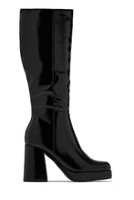 Load image into Gallery viewer, Kami Platform Block Heel Boots - Black
