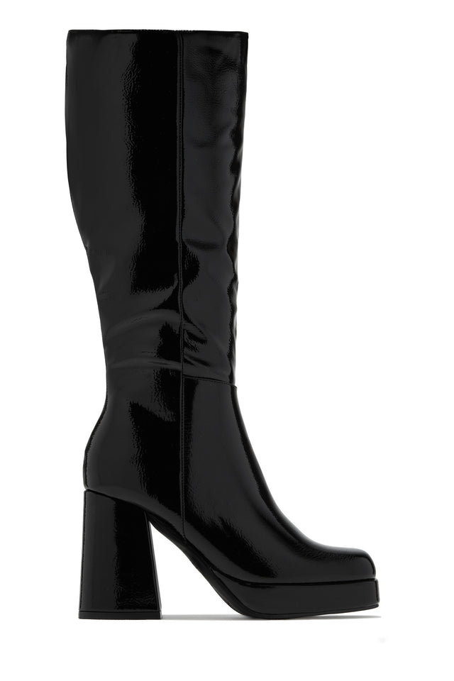 Load image into Gallery viewer, Kami Platform Block Heel Boots - Black
