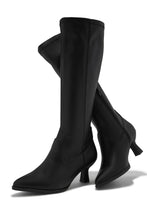 Load image into Gallery viewer, Roxanna Kitten Heel Boots - Black
