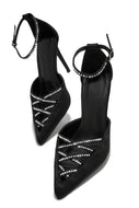 Tanalee Embellished High Heel Pumps - Black