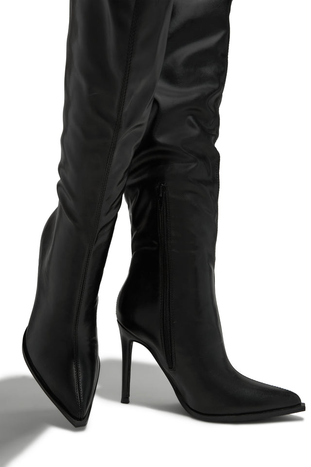 Load image into Gallery viewer, Dakota High Heel Boots - Black

