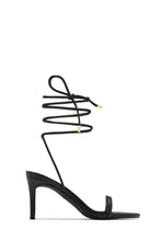 Load image into Gallery viewer, Ashantii Lace Up Mid Heels - Black
