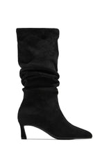 Load image into Gallery viewer, Karah Kitten Heel Boots - Black Suede
