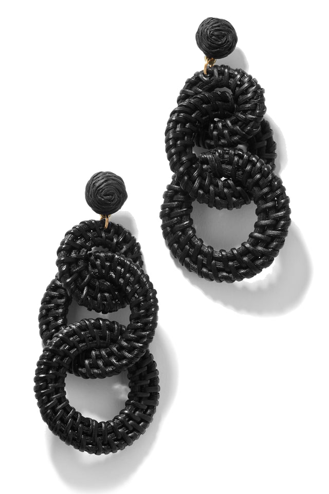 Load image into Gallery viewer, Araya Statement Woven Earring - White
