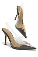 Load image into Gallery viewer, Clear Slingback High Heel Pumps
