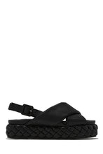 Load image into Gallery viewer, Black Crisscross Sandals
