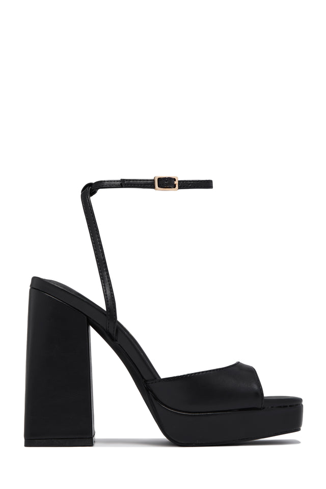 Load image into Gallery viewer, Kami Platform Block Heels - Black
