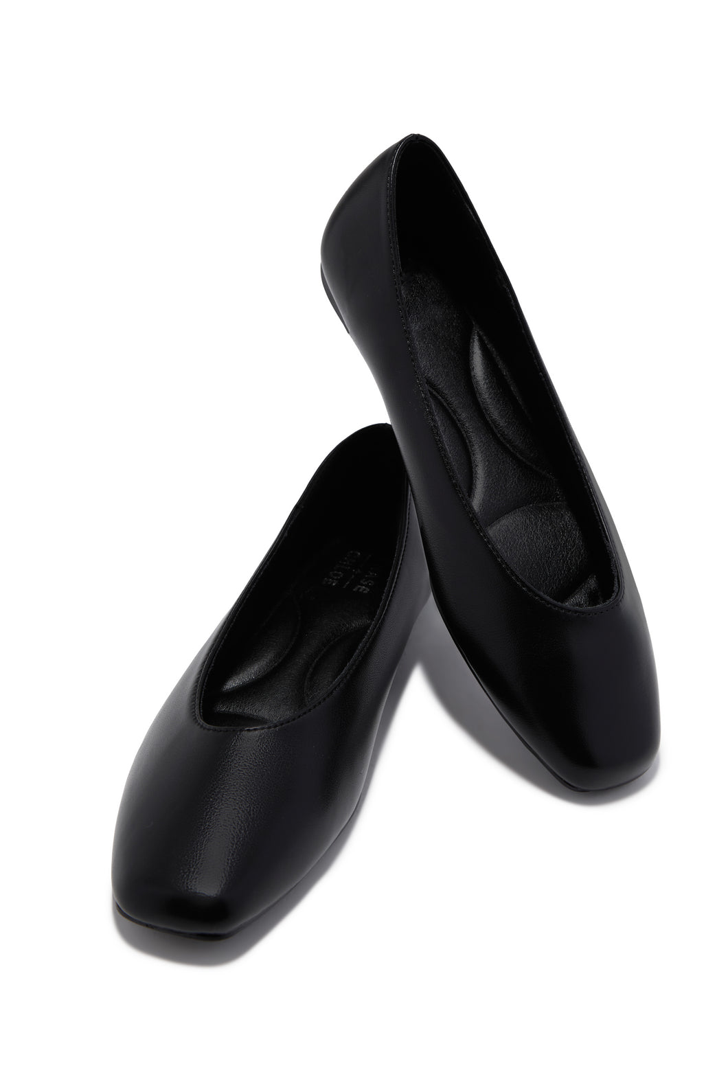 Claira Ballet Flats - Black PU