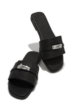 Load image into Gallery viewer, Black Slide On Sandals
