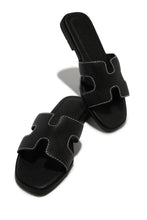 Load image into Gallery viewer, Lucy Slip On Sandals - Black
