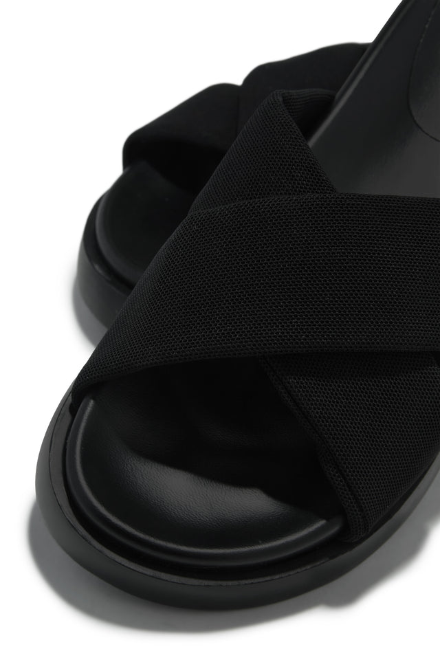 Load image into Gallery viewer, Vacay Babe Chunky Slip On Sandals - Black

