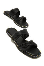 Load image into Gallery viewer, Black Open Toe Slip On Sandals
