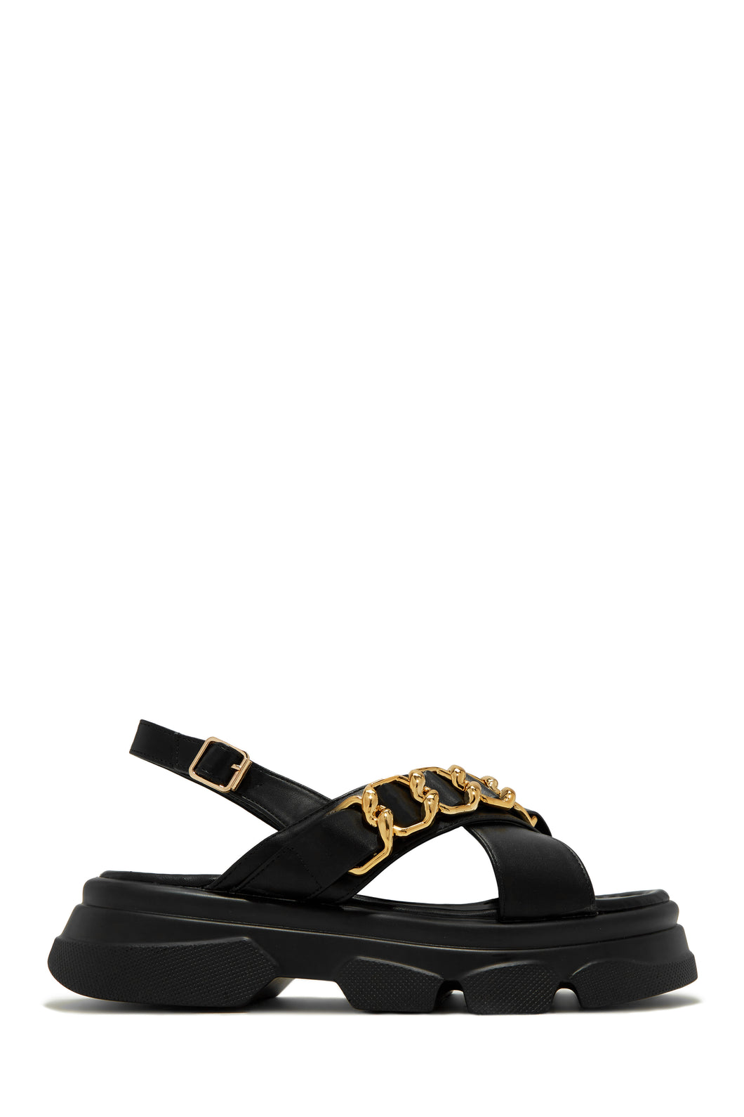 Ankle Strap Gold Sandal
