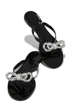 Load image into Gallery viewer, Black Slip On Jelly Sandals
