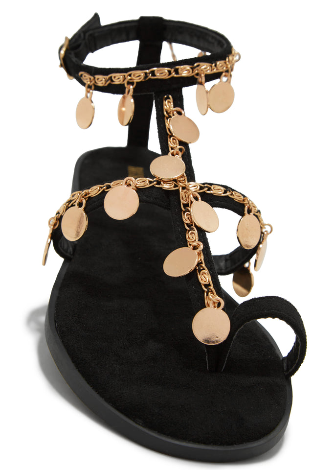 Load image into Gallery viewer, Pendant Chain Embellishment Sandal
