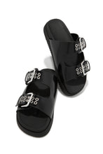 Load image into Gallery viewer, Kira Chunky Slip On Sandals - Black
