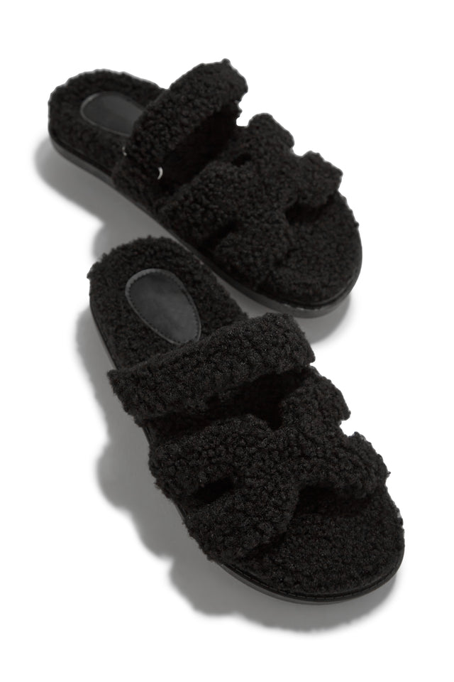 Load image into Gallery viewer, Black Slip On Sandals
