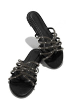 Load image into Gallery viewer, Black Sparkly Sandals
